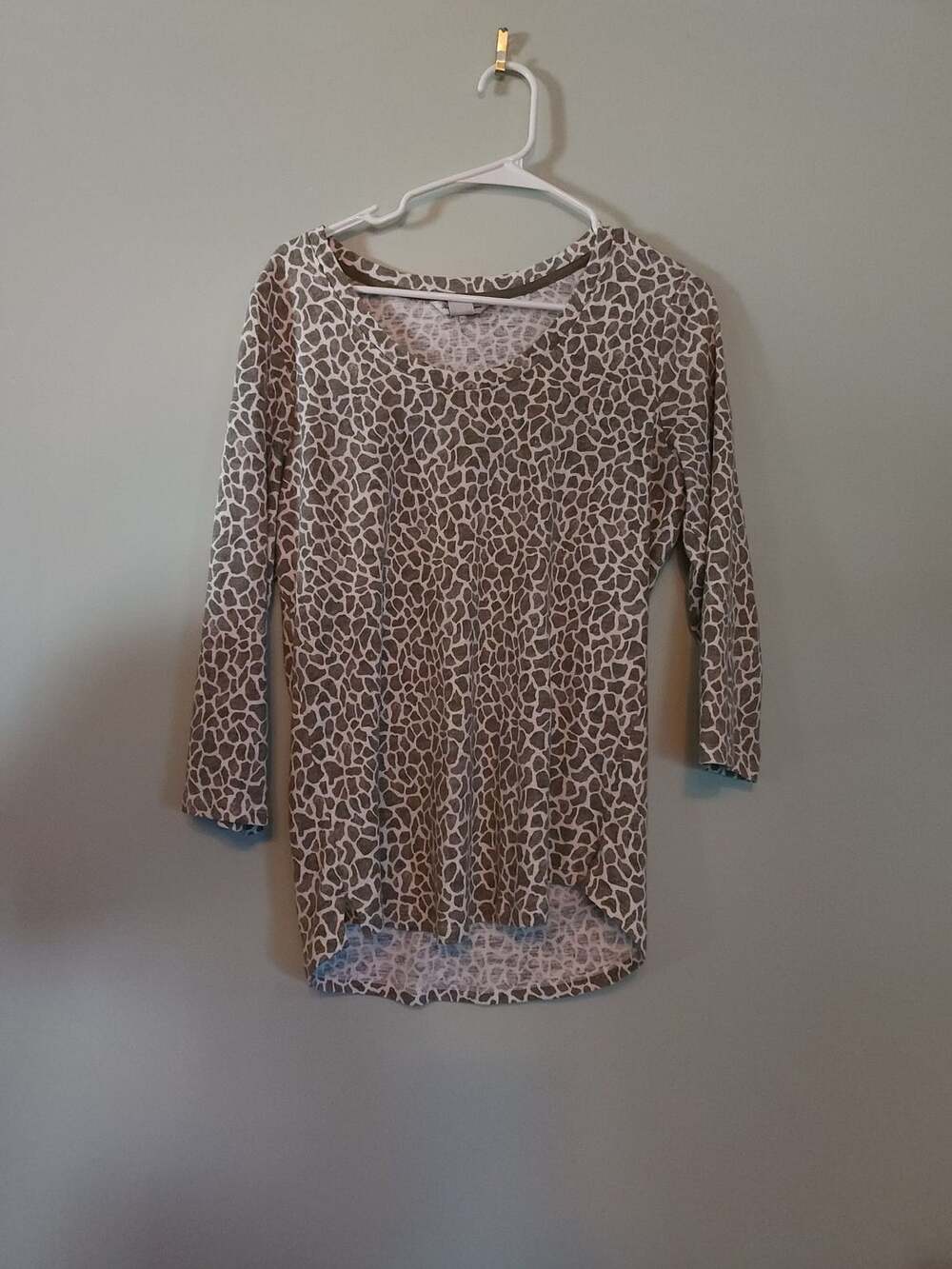 Animalprint Resortwear Tommy Bahama Animal Print Long Sleeve Top Size M